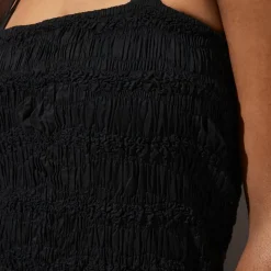 Wave maxi dress in cotton voile