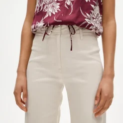 Wide-leg trouser in chino
