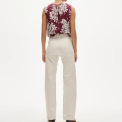 Wide-leg trouser in chino