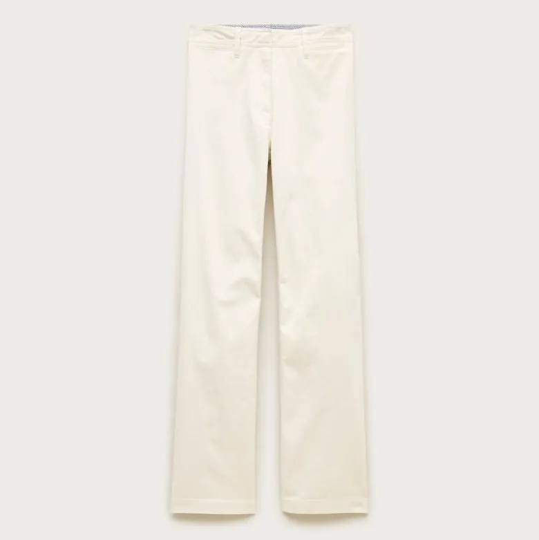 Wide-leg trouser in chino