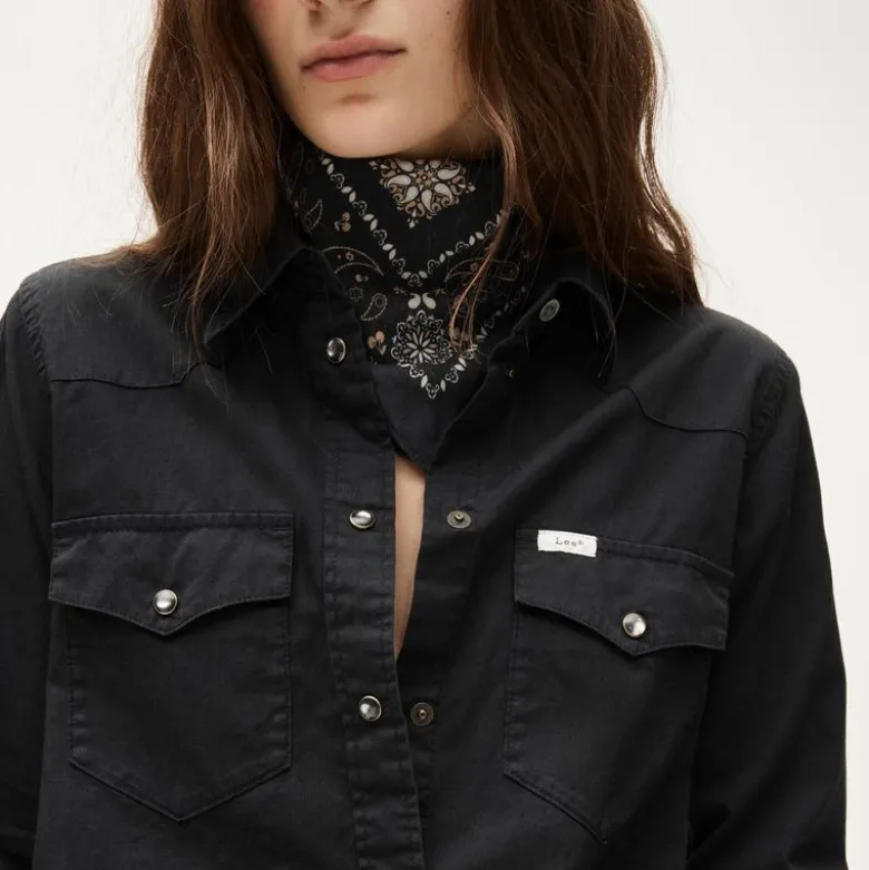 Women's Lee® X J.Crew Jules garment-dyed western shirt